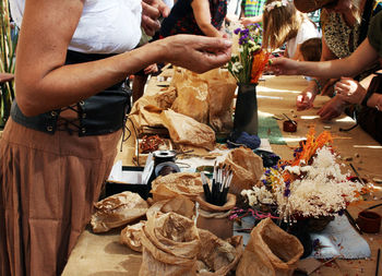 Handcraft market flowers