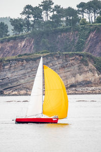 Small sailboat