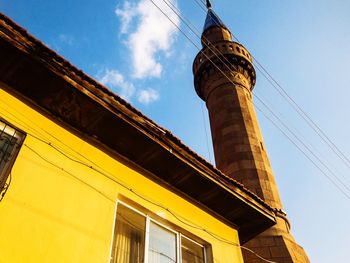Low angle view of building against sky