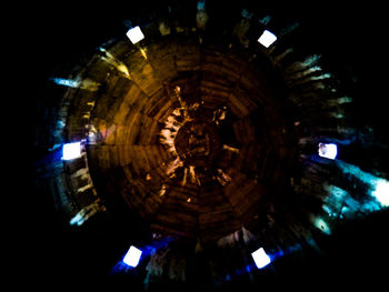 Close-up of illuminated lights