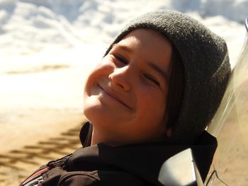 Close-up portrait of boy