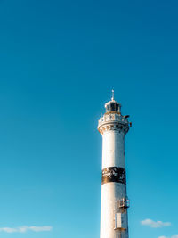 Low angle view of lighthouse against sky