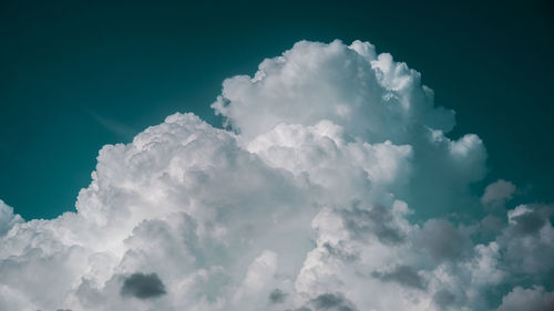 Low angle view of cloudy sky