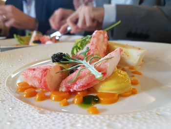 Close-up of food in plate