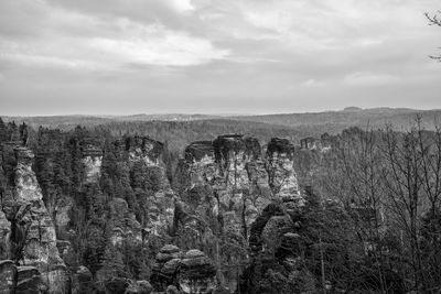 Panoramic shot of landscape against sky