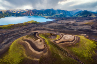 Panoramic view of landscape against sky