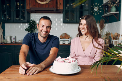 Portrait of a smiling young couple