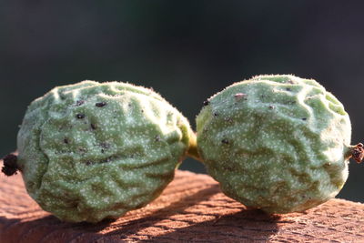 Close-up of fruit on table