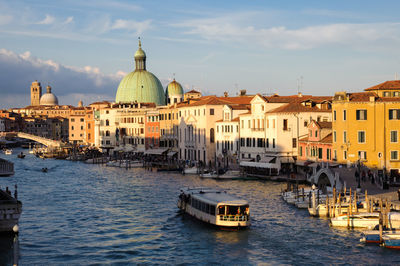 View of buildings at waterfront