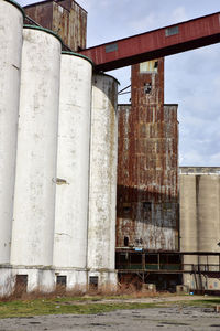 Abandoned grain silo