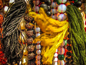 Close-up of multi colored for sale in market