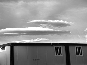 View of building against cloudy sky
