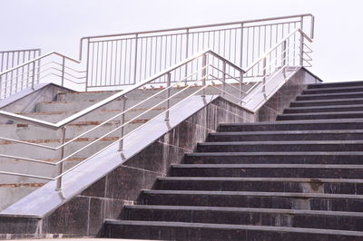 Low angle view of staircase against building