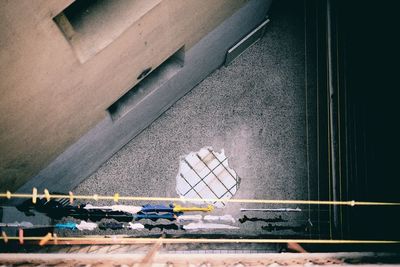 High angle view of building