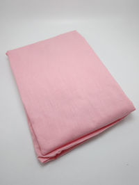 Close-up of empty book against white background