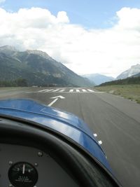 Cropped image of mountain road