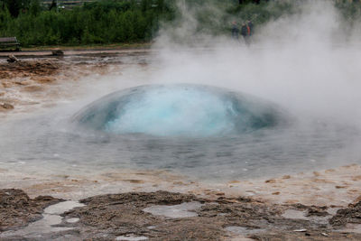 View of hot spring