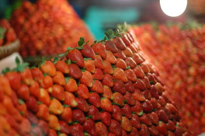 Close-up of fruits for sale in market