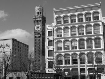 Low angle view of historical building against sky