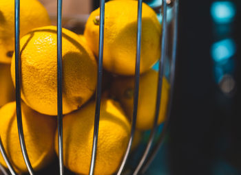 Close-up of citrus fruit in container