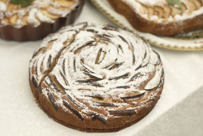 Close-up of donuts