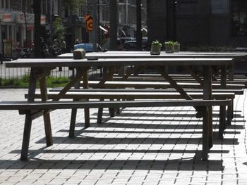 View of building in city