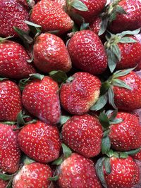 Full frame shot of strawberries