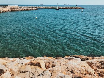 Scenic view of sea against sky