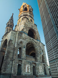 Low angle view of historical building against sky