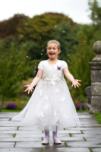 Portrait of laughing girl