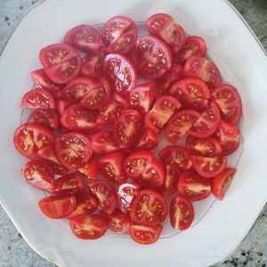 Close-up of strawberries in plate