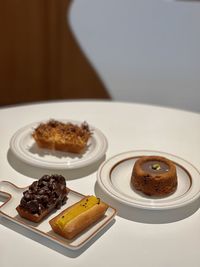 Close-up of food in plate on table