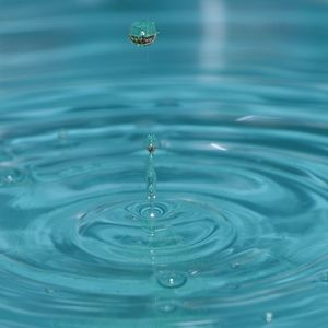 Close-up of water splashing in water