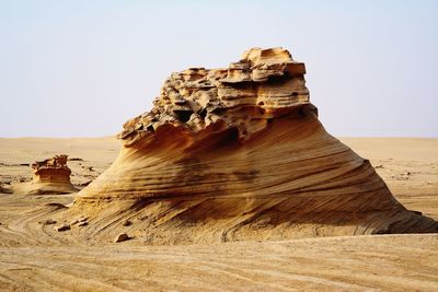 Rock formations in a desert