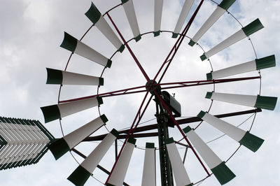 A wind wheel or windmill in the island of mallorca, spain