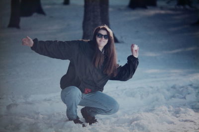 Full length of young woman