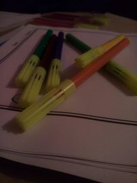 Close-up of pencils