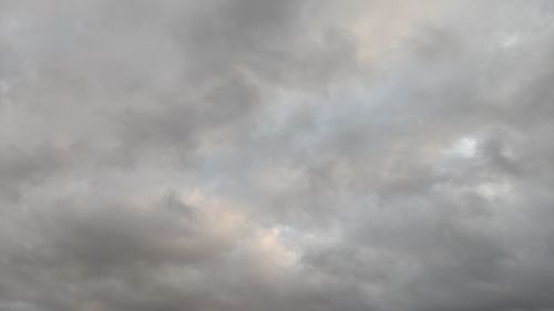 Low angle view of storm clouds in sky