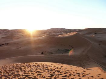 Scenic view of desert