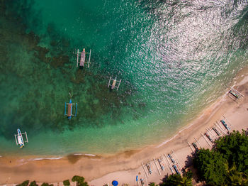 Aerial view of beach