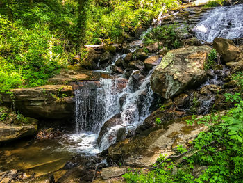 River flowing through rocks