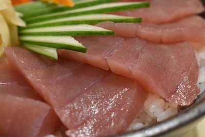 Close-up of seafood in plate