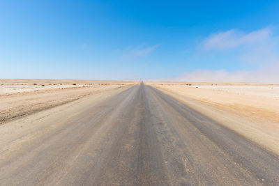 Scenic view of desert against sky