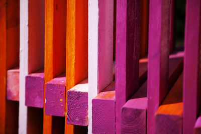 Part of the fence at alidhem painted in intense colors