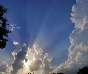 Low angle view of clouds in sky