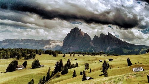 Panoramic view of landscape against sky