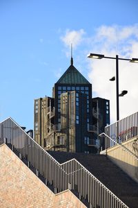 Low angle view of buildings against sky