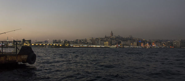 View of illuminated cityscape at night