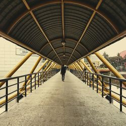 Rear view of tunnel