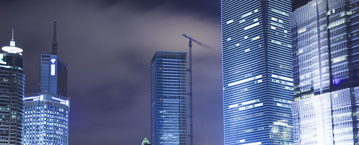 Low angle view of buildings against sky